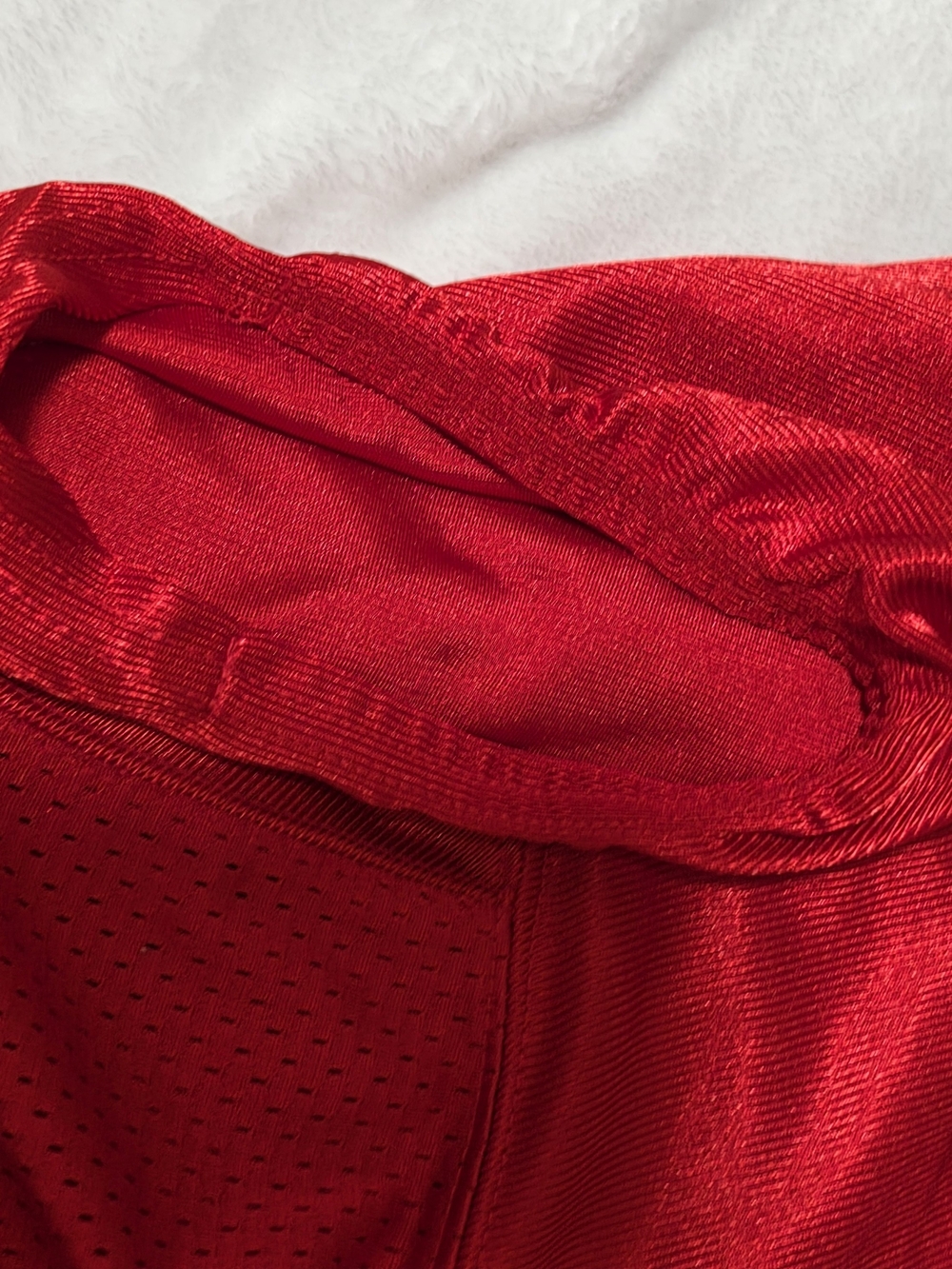 Nike Bright Red Performance Practice Jersey with Black Swoosh - Picture 4 of 4